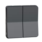 Schneider Electric - Mureva Styl - Bouton poussoir volets roulants - composable - IP55 - IK07 - gris