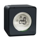 Schneider Electric - Mureva Styl - Prise courant 2P+T renforcée pour VE - IP55 IK08 - saillie - gris
