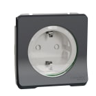 Schneider Electric - Mureva Styl - PC 2P+T schuko - composable - IP55 - IK08 - connexion auto - gris