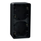 Schneider Electric - Mureva Styl - Boîte 2 postes verticale - saillie - IP55 - IK08 - gris
