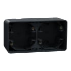 Schneider Electric - Mureva Styl - Boîte 2 postes horizontale - saillie - IP55 - IK08 - gris