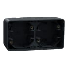 Schneider Electric - Mureva Styl - Boîte 2 postes horizontale - saillie - IP55 - IK08 - gris