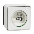 Schneider Electric - Mureva Styl - Prise courant 2P+T renforcée pour VE - IP55 IK08 - saillie - blanc