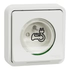 Schneider Electric - Mureva Styl - Prise courant 2P+T renforcée pour VE - IP55 IK08 -encastre - blanc