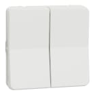 Schneider Electric - Mureva Styl - Double va et vient - composable - IP55 - IK08 - blanc