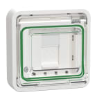 Schneider Electric - Mureva Styl - Prise RJ45 cat 6A blindé STP FTP - composable - IP55 IK07 - blanc