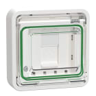 Schneider Electric - Mureva Styl - Prise RJ45 cat 6A blindé - complet encastré - IP55 IK07 - blanc