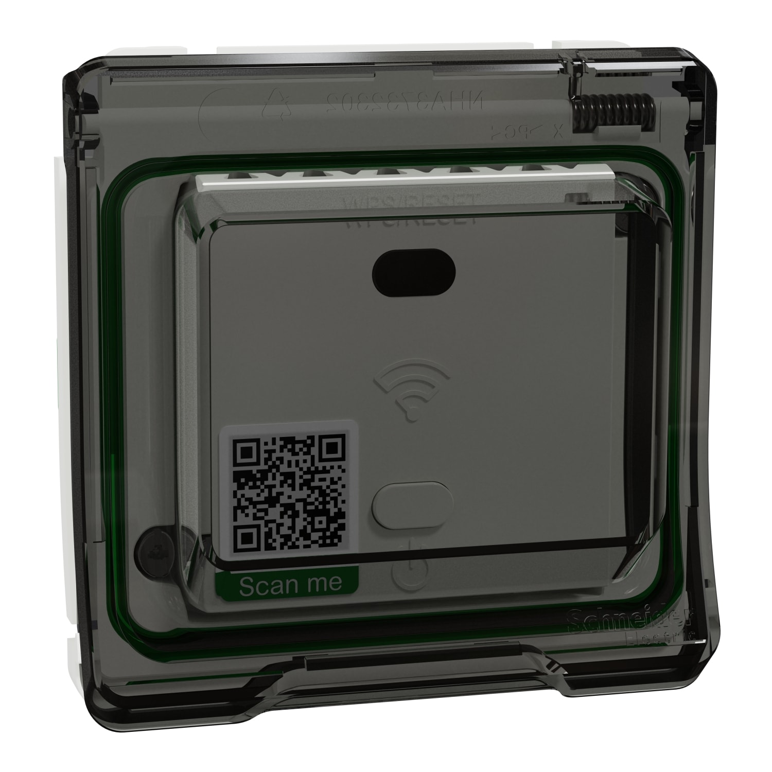 Schneider Electric - Mureva Styl - Répéteur wifi avec adaptateur - composable - IP55 - IK07 - blanc
