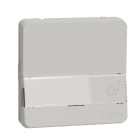 Schneider Electric - Mureva Styl - Bouton poussoir porte-etiquette - composable - IP55 - IK08 - blanc