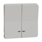 Schneider Electric - Mureva Styl - Enjoliveur 2 demi touche - IP55 - IK08 - blanc