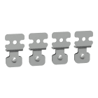 Schneider Electric - PanelSeT Accessoires - Jeu de 4 pattes de fixation acier - pour boite