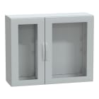 Schneider Electric - PanelSeT - Armoire polyester 1000x1250x420 - IP65 - vitrée Ral 7035