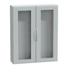 Schneider Electric - PanelSeT - Armoire polyester 1250x1000x320 - IP65 - vitrée Ral 7035