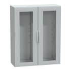 Schneider Electric - PanelSeT - Armoire polyester 1250x1000x420 - IP65 - vitrée Ral 7035