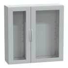 Schneider Electric - PanelSeT - Armoire polyester 1250x1250x420 - IP65 - vitrée Ral 7035