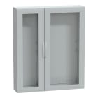 Schneider Electric - PanelSeT - Armoire polyester 1500x1250x320 - IP65 - vitrée Ral 7035