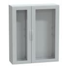 Schneider Electric - PanelSeT - Armoire polyester 1500x1250x420 - IP65 - vitrée Ral 7035