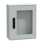 Schneider Electric - PanelSeT - Coffret 530x430x200 - Porte vitrée fermeture 3 pts - IP66 Ral7035