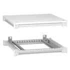 Schneider Electric - PrismaSeT HD - cadre supérieur et inférieur - 500x500 mm - blanc