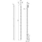 Schneider Electric - PanelSeT Accessoires - 2 profilés adaption verticaux avant - 1800mm