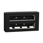 Schneider Electric - Unica - boîte de concentration saillie complète - 2 rang de 10 mod - anthracite