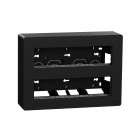 Schneider Electric - Unica - boîte de concentration saillie complète - 2 rang de 8 mod - anthracite
