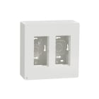 Schneider Electric - Unica - boîte de concentration saillie complète - 2 col de 4 mod - Blc antibact