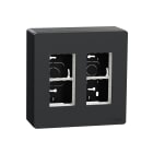 Schneider Electric - Unica - boîte de concentration saillie complète - 2 col de 4 mod - Anthracite