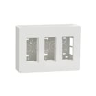 Schneider Electric - Unica - boîte de concentration saillie complète - 3 col de 4 mod - Blc antibact