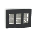 Schneider Electric - Unica - boîte de concentration saillie complète - 3 col de 4 mod - Anthracite