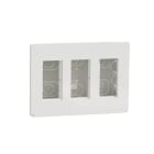 Schneider Electric - Unica - boîte de concentration encastrée complète - 3 col de 4 mod - Blc antibac