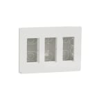 Schneider Electric - Unica - boîte de concentration encastrée complète - 3 col de 4 mod - Blc antibac