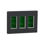 Schneider Electric - Unica - boîte de concentration encastrée complète - 3 col de 4 mod - Anthracite