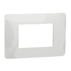 Schneider Electric - Unica Studio - plaque de finition - Blanc - 3 modules