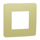 Schneider Electric - Unica Studio Color - plaque de finition - Vert acidule lisere Blanc - 1 poste
