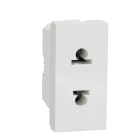 Schneider Electric - Unica - prise euroamericaine - 2P - 1 mod - Blanc - méca seul