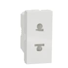 Schneider Electric - Unica - prise euroamericaine - 2P - 1 mod - Blanc - méca seul