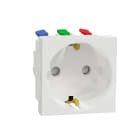Schneider Electric - Unica - prise 2P+T - DE - connexion rapide - Blanc - méca seul