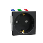 Schneider Electric - Unica - prise 2P+T - DE - connexion rapide - Anthracite - méca seul