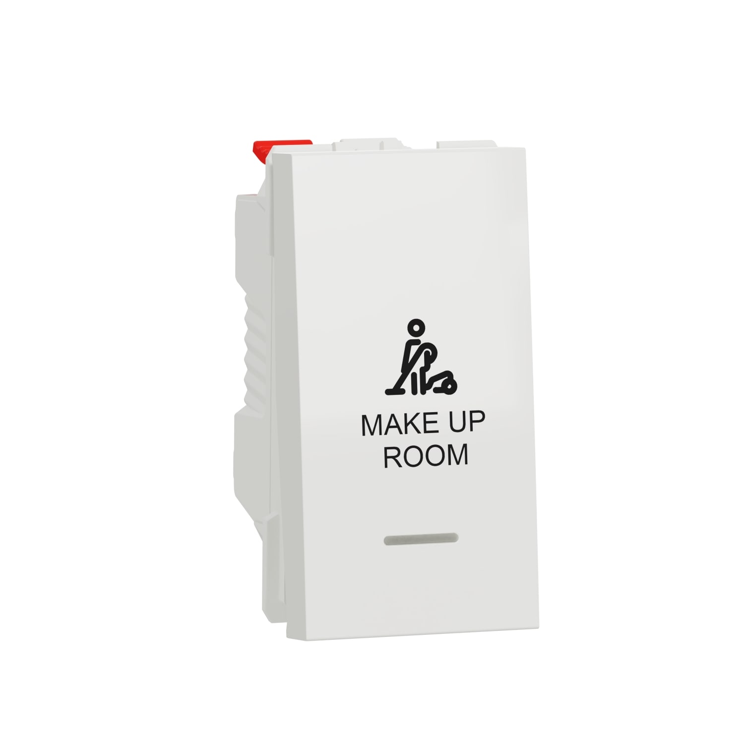 Schneider Electric - Unica - commande pour chambre hôtel - symbole MUR - 1 mod - Blanc - méca seul