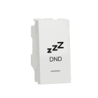 Schneider Electric - Unica - commande pour chambre hôtel - symbole DND - 1 mod - Blanc - méca seul