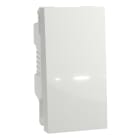 Schneider Electric - Unica - bouton-poussoir NO - 10A - connex rapide - 1 mod - Blanc - méca seul