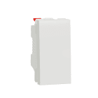 Schneider Electric - Unica - bouton-poussoir NO - 10A - connex rapid - 1 mod - Blanc anti - meca seu