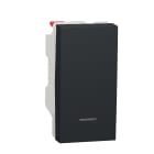 Schneider Electric - Unica - poussoir lumineux (localisation) - 10A - 1 mod - Anthracite - méca seul