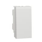 Schneider Electric - Unica - bouton-poussoir NO/NF - 10A - connex rapide - 1 mod - Blanc - méca seul