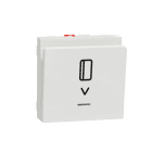 Schneider Electric - Unica - commande à carte NO/NF - 10A - 2 modules - Blanc - mécanisme seul