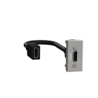 Schneider Electric - Unica - prise HDMI preconnectorisee - 1 mod - Alu - meca seul