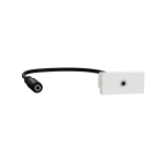 Schneider Electric - Unica - prise mini jack 3,5mm préconnectorisée - 1 mod - Blanc - méca seul