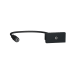 Schneider Electric - Unica - prise mini jack 3,5mm préconnectorisée - 1 mod - Anthracite - méca seul