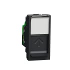 Schneider Electric - Unica - prise RJ45 simple - cat 6 FTP - 1 mod - Anthracite - méca seul